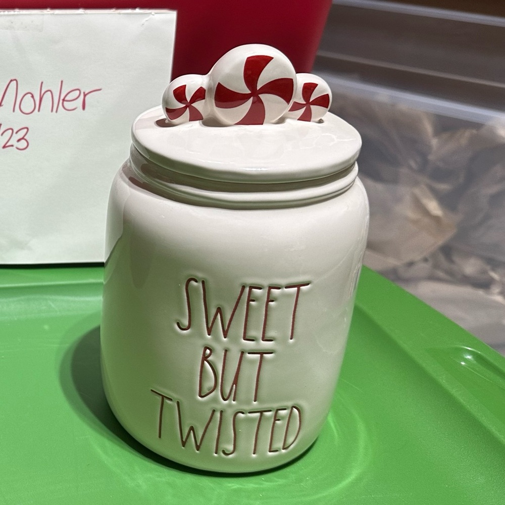 Rae Dunn Sweet But Twisted Canister
